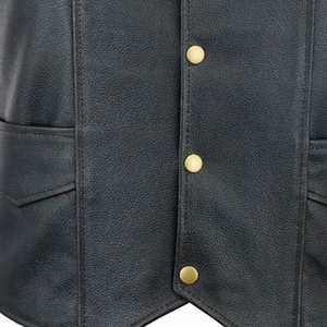 Gilet de moto sans manches en cuir véritable personnalisé pour homme, homologué CE, imperméable, respirant, protection pour la conduite 2026 - Product Image 6