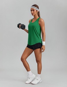 Débardeur léger sans manches pour femme, décontracté, tendance estivale, en tissu doux, extensible et respirant, pour le quotidien, vente en gros - Product Image 4