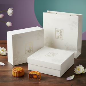 Premium Custom Printing Personalized <b>Box</b> Mid Autumn Festival Mooncake Gift Packaging with Laminated Art Paper - Product Image 4