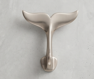 Modern Whale Tail Design Metal Wall <b>Hook</b> High Quality Cast Finished Perfect For Stylish Home Decoration And Storage Solution - Product Image 1