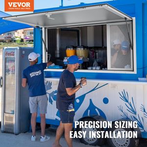 Aluminum Alloy 48"x36" Concession <b>Window</b> for Food Trucks 85Degrees 4 Sliding <b>Windows</b> Serving <b>Window</b> - Product Image 2