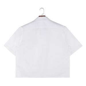 Nueva Camisa al por Mayor para Hombre, de Algodón Puro, con Cuello en Contraste, Estampado de Gato a la Moda, Solapa, Cierre de Botón, Manga Corta, Estilo Casual - Product Image 4