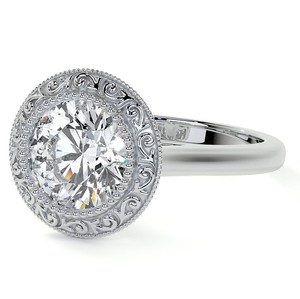 Anillo de compromiso y boda de lujo con moissanita de corte redondo de 8 mm, engaste de puntas, plata de ley 925 chapada en oro, joyería solitaria nupcial - Product Image 3