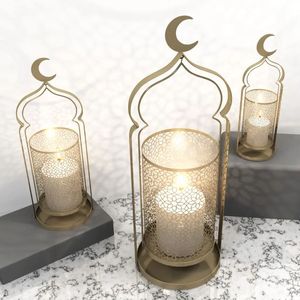 Porte-bougie de luxe en laiton massif – Design classique européen – Chandelier artisanal finition or – Porte-encens pour table à manger - Product Image 2