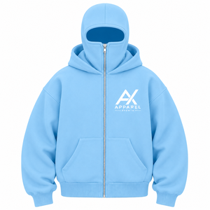 เสื้อฮู้ดบาลาคลาวาแบบซิปเต็มตัว ขนาดใหญ่พิเศษ ผ้าฝ้ายฟลีซหนานุ่ม สไตล์สตรีทแวร์ สำหรับผู้ชายและผู้หญิง - Product Image 1
