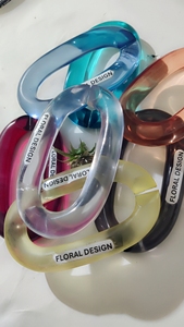 Custom Home <b>Decor</b> Resin Chain Links with High Transparency and Multiple Color Options - Product Image 5