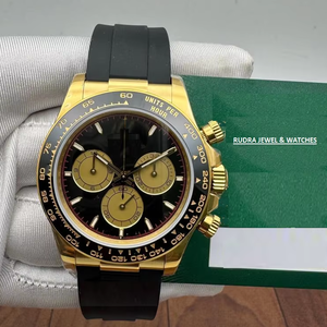 Reloj Automático Cronógrafo Mecánico de Alta Calidad Estilo Hip Hop con Bisel de Cerámica y Movimiento ETA - Product Image 1