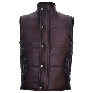 Chaleco/Chaqueta de Cuero Acolchado para Hombre, Diseño Personalizado Premium, Transpirable, Impermeable, Cortavientos, Ropa Deportiva de Invierno, Tallas Grandes, para Motocicleta - Product Image 1
