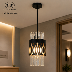 Modern Iron Chandelier Glass Pendant Light Adjustable Height Pendant Dining Room Pendant Light <b>Indoor</b> Pendant <b>Lighting</b> - Product Image 1