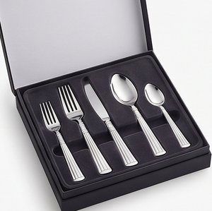 Ensemble de couverts classiques en acier inoxydable poli miroir, cuillère, fourchette, couteau à long manche, compatibles lave-vaisselle, pour mariage - Product Image 6
