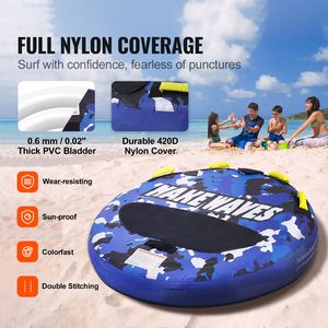 Tubo Gonfiabile Trainabile in PVC da 340 Libbre per 1-2 Persone, Tubo Gonfiabile per Sport Acquatici da 51,8 Pollici - Product Image 2