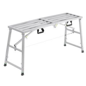 Piattaforma di Lavoro Regolabile a 4 Livelli, Portatile, Capacità di Carico 800 lb, Scala Pieghevole in Acciaio per Ponteggi - Product Image 1