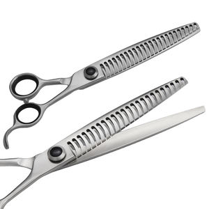 Professional Dog Grooming Scissors Set Stainless Steel Right-Handed Straight Thinning Shears with Multi-Length Handles 32 Teeth - Product Image 3
