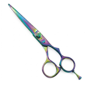Professional Titanium Coated Hairdressing <b>Scissors</b> Stainless Steel Barber Cutting Shears for Salon Use - Product Image 2