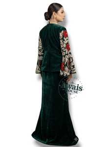 AWAIS HOUSE เสื้อผ้าอิสลามขายส่ง ชุดแต่งงานแบบดั้งเดิมน้ำหนักเบา ทำมือ 'D'-Plus Kaftan Abaya Dubai โพลีเอสเตอร์คุณภาพสูง - Product Image 3