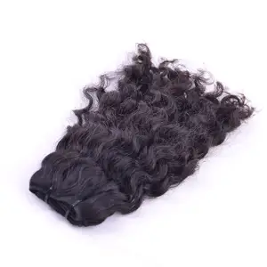 Raw 100% Virgin Water Wave Natural Wavy Hair Bundles Closure Frontal Best Remy Hair Burmese hair USA Natural color 1b