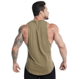 Custom Logo Quick Dry Gym Wear Men High Elastic Fitness Tank Top Compression Sleeveless Muscle Shirt - Product Image 2