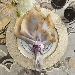 Sets de table en coquille de nacre de cuisine écologique de meilleure qualité, vaisselle plate en coquillage de luxe faite à la main au Vietnam - Product Image 2