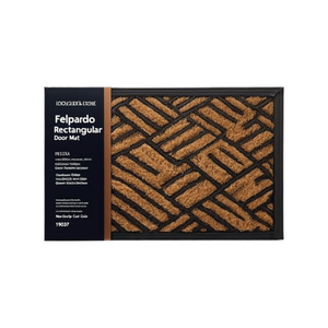 Tappeto Rettangolare Sahara Marrone con Design Geometrico per Esterni e Interni Antiscivolo in Fibra di Cocco 19037 - Product Image 2