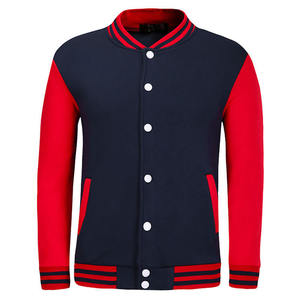 Chaqueta Bomber Universitaria de Béisbol para Hombre, Personalizada, de Alta Calidad OEM, Chaqueta de Cuero Varsity con Parche Bordado y Mangas Delgadas - Product Image 4