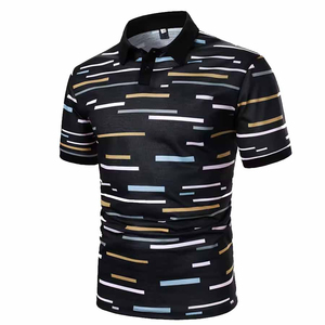 Polo homme pas cher, design été, couleur unie, confortable, manches courtes, style décontracté, tendance, à la mode. - Product Image 5