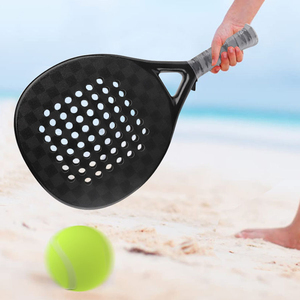 Raquette de padel Flyingkick Enterprises FK-709, prix usine, surface rugueuse, fibre de carbone, filet en nylon, vente en gros, légère - Product Image 3