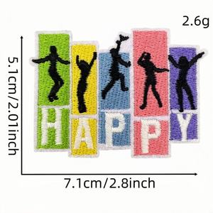 Wholesale Handmade Embroidery Patch <b>Iron</b> <b>On</b> Sew <b>On</b> Custom Logo Uniform <b>Badge</b> Fashion Chenille Clothing Decorative Patch Supplier - Product Image 4