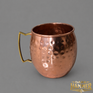 Premium Handcrafted Hammered <b>Copper</b> <b>Mug</b> with Handle for Water Juice Cold Drinks - Product Image 2