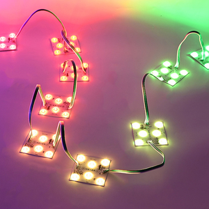 Caja de Luz Publicitaria RGBW Inteligente de 24V con Atenuación, Temperatura de Color Ajustable, Tiras LED de Membrana Suave, Colorida, Blockchain - Product Image 1