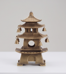 Quemador de Incienso de Aluminio Tipo Pagoda con Campanas Colgantes, Incensario Cónico, Recolector de Ceniza, Decoración para Meditación, Venta al por Mayor - Product Image 4