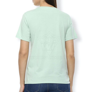 Soft Cotton Women T-Shirts Summer Casual Regular <b>Fit</b> Quick Dry Breathable Everyday Fashion Wear Custom Embroidery OEM/ODM Bulk - Product Image 4