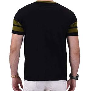 Camiseta de algodón para hombre, de color sólido, informal, con cuello redondo, básica, 100% algodón, de corte holgado, estampada. - Product Image 5