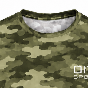 Olive Camo <b>T</b> <b>Shirt</b> Men Short Sleeve Crew Neck <b>Camouflage</b> Printed Outdoor Training Fitness Running Performance Active Sportswear - Product Image 6