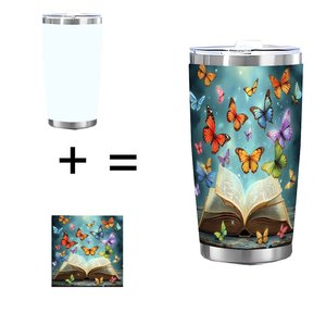 Stainless Steel Tumbler 20oz Double Wall Sublimation Blank Travel <b>Cup</b> For Personalization And Custom Design - Product Image 1
