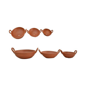 Maceta de Barro Kadai con Orificio de Drenaje para Uso en el Hogar y Jardín - Product Image 2