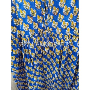 ชุดเดรสโบโฮของผู้หญิงอินเดียเสื้อผ้าฤดูร้อนพิมพ์ลายดอกไม้สวยตกแต่งด้วยลูกไม้ของขวัญคริสต์มาสสำหรับเธอ - Product Image 5