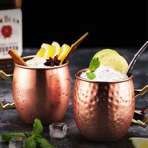 Tazas de Cobre Auténtico para Moscow Mule, Hechas a Mano, de Primera Calidad, para Bebidas, Cócteles, Bar, Cocina y Entretenimiento - Product Image 1