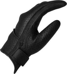 Gants de moto vintage en cuir pour la course, gants de cyclisme d'hiver avec poignées pour la conduite de moto et la course à vélo - Product Image 3