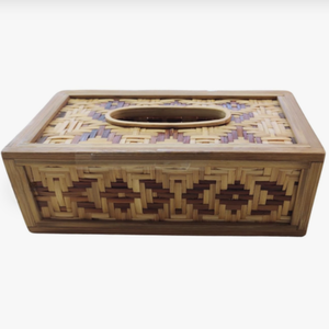 Cubierta para Caja de Pañuelos de Bambú Hecha a Mano – Portapañuelos Tejido Ecológico para el Hogar, la Oficina y el Hotel - Product Image 3