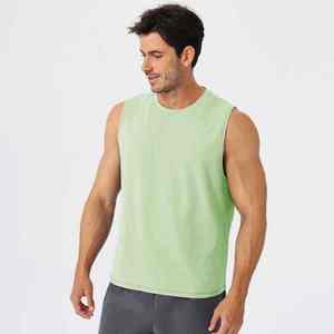 OEM Custom logo High Quality Fashion <b>White</b> Black Cotton Men's Workout Bodybuilding Singlet Fitness Gym tank Top for Men - Product Image 5