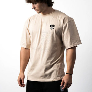 Premium Quality Soft Cotton Stretch Fabric Oversized <b>Pump</b> <b>Cover</b> Tees Men Fitness <b>Gym</b> Casual Loose Style - Product Image 5