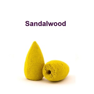 กรวยธูปกำยานแบบย้อนกลับทรงกระสุนไม้จันทน์ธรรมชาติขายส่งในราคาชั้นนำ (สีเหลือง) - Product Image 1