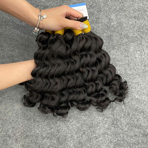 Extensions de cheveux de qualité supérieure, magnifiques mèches de cheveux humains, très lisses, faciles à poser, très haute qualité, ondulations profondes à la vapeur. - Product Image 2