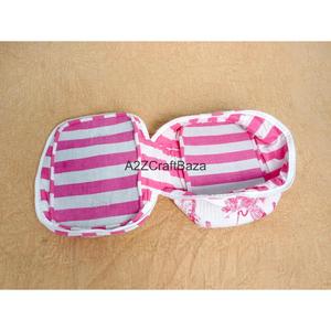 Juego de Bolsas de Algodón 100% Puro, Hechas a Mano, con Estampado, 3 Cierres de Cremallera, Ecológicas, Duraderas, Multiusos, para Viaje, Regalo de Novia, Maquillaje - Product Image 5