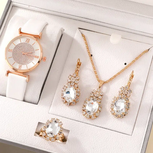 9830 Juego de 4 Relojes y Pulseras de Moda para Mujer - Product Image 1