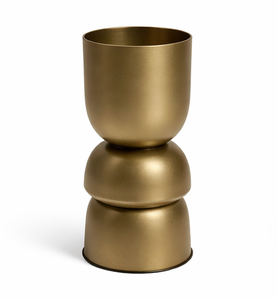 Maceta de Metal y Hierro de Primera Calidad, Color Blanco Mate, Maceta Redonda Minimalista para Suculentas, Maceta de Interior, Personalizable en Tamaño y Forma - Product Image 1