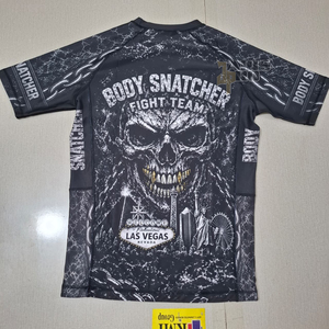 เสื้อรัดกล้ามเนื้อ No Gi BJJ Rash Guard แบบสั่งทำพิเศษ ระบายอากาศได้ดี มีแผงตาข่ายด้านข้าง พร้อมโลโก้ด้านหน้า ขายส่ง - Product Image 1
