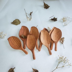 <b>Small</b> Gold Plated Mirror Long Handle Wooden <b>Spoons</b> Personalized Kitchen Dining Gifts Hand Crafted Scoop Measuring Serving - Product Image 5
