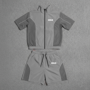 Conjunto de 2 Piezas para Hombre, Chaqueta Cortavientos con Cierre y Bloques de Color, Estilo Moderno, Nueva Llegada 2026 - Product Image 2