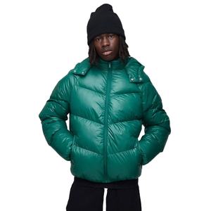 แจ็คเก็ตพัฟเฟอร์ผ้าแคนวาสพิมพ์ลายตามสั่งสำหรับผู้ชาย พร้อมโลโก้สั่งทำด้านหน้า ระบายอากาศได้ดี เหมาะสำหรับฤดูหนาว ขายส่งแบบ OEM - Product Image 1